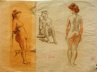 H.Zille, Tres estudios de desnudos